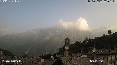immagine della webcam nei dintorni di Chiesa in Valmalenco: webcam Valbondione