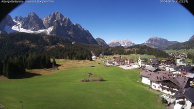 immagine della webcam nei dintorni di Campolongo di Cadore: webcam Cima Sappada
