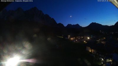 immagine della webcam nei dintorni di Auronzo di Cadore: webcam Cima Sappada
