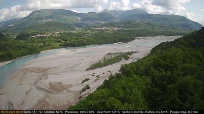 immagine della webcam nei dintorni di San Daniele del Friuli: webcam Pinzano al Tagliamento