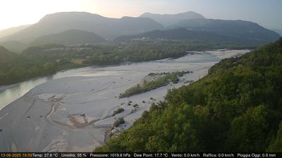 immagine della webcam nei dintorni di Verzegnis: webcam Pinzano al Tagliamento