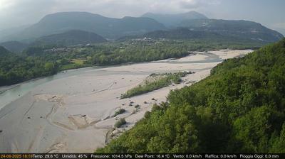 immagine della webcam nei dintorni di Verzegnis: webcam Pinzano al Tagliamento