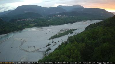 immagine della webcam nei dintorni di Spilimbergo: webcam Pinzano al Tagliamento