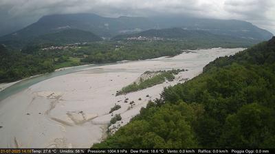 immagine della webcam nei dintorni di Martignacco: webcam Pinzano al Tagliamento