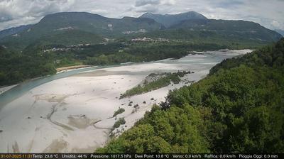 immagine della webcam nei dintorni di Gemona del Friuli: webcam Pinzano al Tagliamento