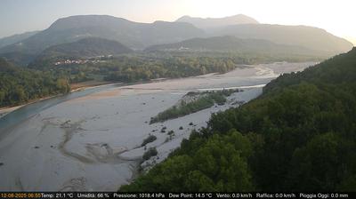immagine della webcam nei dintorni di Bordano: webcam Pinzano al Tagliamento