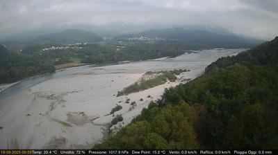immagine della webcam nei dintorni di Andreis: webcam Pinzano al Tagliamento