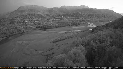 immagine della webcam nei dintorni di Verzegnis: webcam Pinzano al Tagliamento