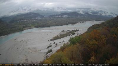 immagine della webcam nei dintorni di Enemonzo: webcam Pinzano al Tagliamento