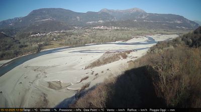 immagine della webcam nei dintorni di Chiusaforte: webcam Pinzano al Tagliamento