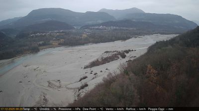 immagine della webcam nei dintorni di Andreis: webcam Pinzano al Tagliamento