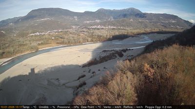 immagine della webcam nei dintorni di Caneva di Tolmezzo: webcam Pinzano al Tagliamento