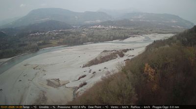immagine della webcam nei dintorni di Bordano: webcam Pinzano al Tagliamento