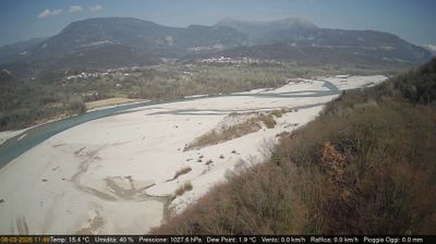 immagine della webcam nei dintorni di Enemonzo: webcam Pinzano al Tagliamento