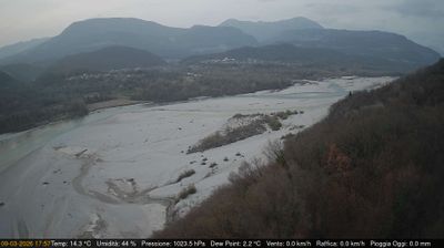 immagine della webcam nei dintorni di Verzegnis: webcam Pinzano al Tagliamento