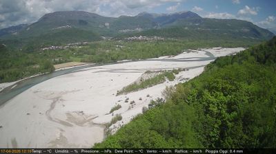 immagine della webcam nei dintorni di Caneva di Tolmezzo: webcam Pinzano al Tagliamento