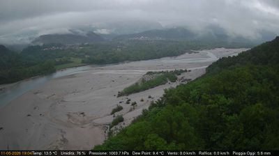 immagine della webcam nei dintorni di Udine: webcam Pinzano al Tagliamento