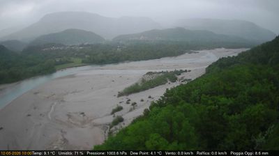 immagine della webcam nei dintorni di Andreis: webcam Pinzano al Tagliamento
