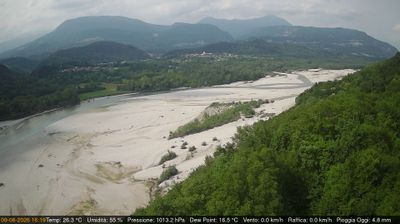 immagine della webcam nei dintorni di Tarcento: webcam Pinzano al Tagliamento