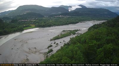 immagine della webcam nei dintorni di Gemona del Friuli: webcam Pinzano al Tagliamento