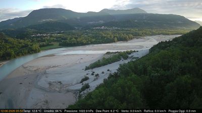 immagine della webcam nei dintorni di Osoppo: webcam Pinzano al Tagliamento