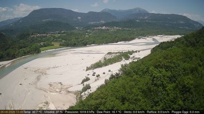 immagine della webcam nei dintorni di Gemona del Friuli: webcam Pinzano al Tagliamento