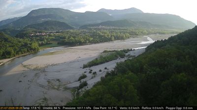 immagine della webcam nei dintorni di Caneva di Tolmezzo: webcam Pinzano al Tagliamento