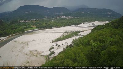 immagine della webcam nei dintorni di Bordano: webcam Pinzano al Tagliamento
