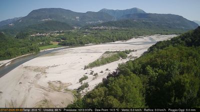 immagine della webcam nei dintorni di Verzegnis: webcam Pinzano al Tagliamento