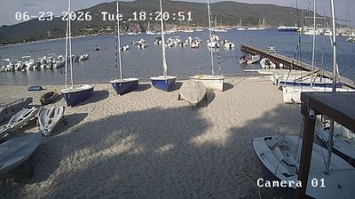 immagine della webcam nei dintorni di Portoferraio: webcam Marina di Campo