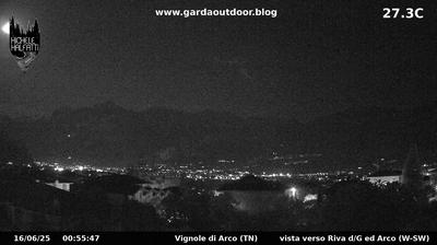immagine della webcam nei dintorni di Vallelaghi: webcam Arco