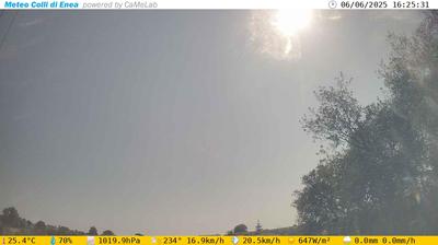 Preview delle webcam di Pomezia › Ovest: Colli di Enea - Pratica di Mare - Torvaianica