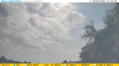 immagine della webcam nei dintorni di Roma Giuliano-Dalmata: webcam Pomezia