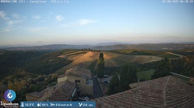 immagine della webcam nei dintorni di Monte Amiata: webcam Montalcino