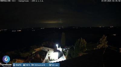 immagine della webcam nei dintorni di Siena: webcam Montalcino