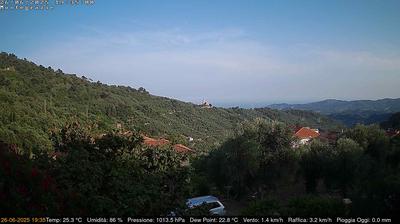 immagine della webcam nei dintorni di Castel Vittorio: webcam Dolcedo
