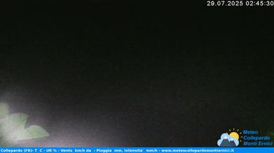 immagine della webcam nei dintorni di Frosinone: webcam Collepardo