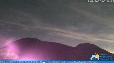 immagine della webcam nei dintorni di Castellafiume: webcam Collepardo