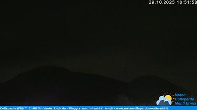 immagine della webcam nei dintorni di Monte Livata: webcam Collepardo