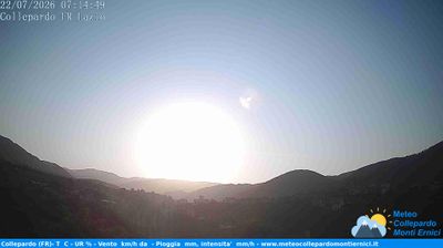 immagine della webcam nei dintorni di Giuliano di Roma: webcam Collepardo