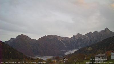 immagine della webcam nei dintorni di Pale di San Martino: webcam Gosaldo