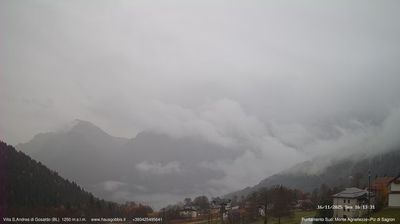 immagine della webcam nei dintorni di San Gregorio nelle Alpi: webcam Gosaldo