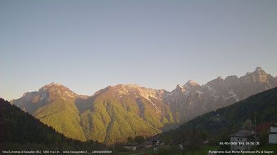 immagine della webcam nei dintorni di Canal San Bovo: webcam Gosaldo