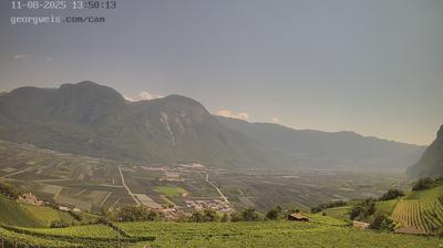 immagine della webcam nei dintorni di Caldaro sulla Strada del Vino: webcam Cortaccia sulla Strada del Vino