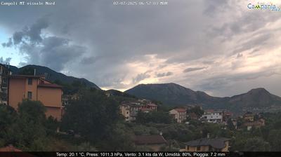 immagine della webcam nei dintorni di Ospedaletto d'Alpinolo: webcam Campoli del Monte Taburno