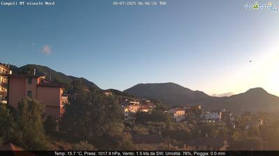 immagine della webcam nei dintorni di Benevento: webcam Campoli del Monte Taburno