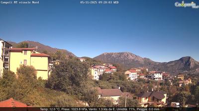 immagine della webcam nei dintorni di Piedimonte Matese: webcam Campoli del Monte Taburno