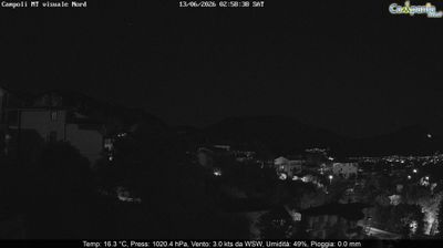 immagine della webcam nei dintorni di Ospedaletto d'Alpinolo: webcam Campoli del Monte Taburno
