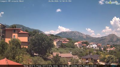 immagine della webcam nei dintorni di Benevento: webcam Campoli del Monte Taburno
