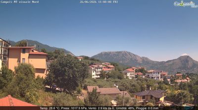 immagine della webcam nei dintorni di Benevento: webcam Campoli del Monte Taburno